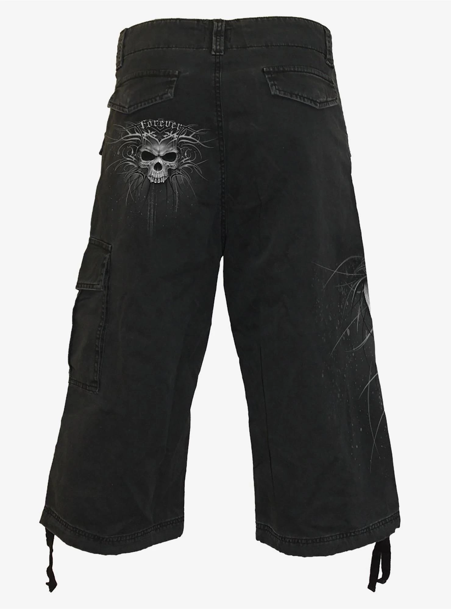 Death Forever Vintage Cargo Shorts - Image 2