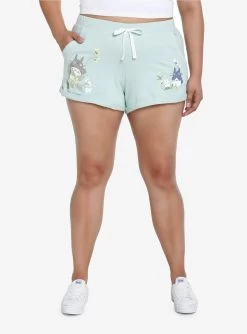 Studio Ghibli My Neighbor Totoro Flowers Girls Lounge Shorts Plus Size