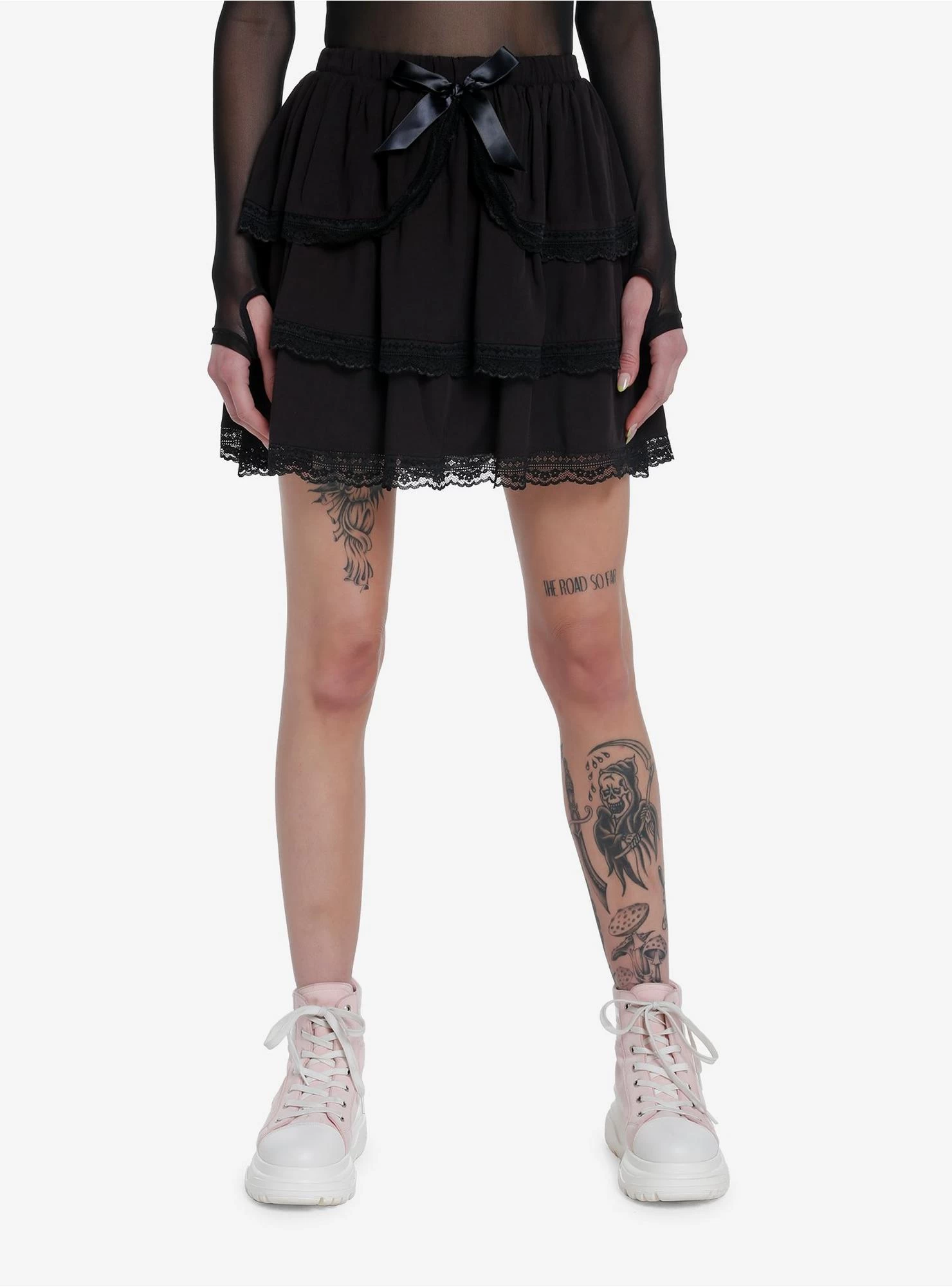 Sweet Society Black Lace Petticoat Skirt