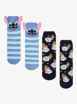 Disney Lilo & Stitch Scrump & Stitch Fuzzy Socks 2 Pair