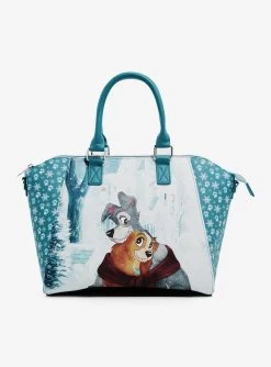 Loungefly Disney Lady And The Tramp Holiday Hug Satchel Bag