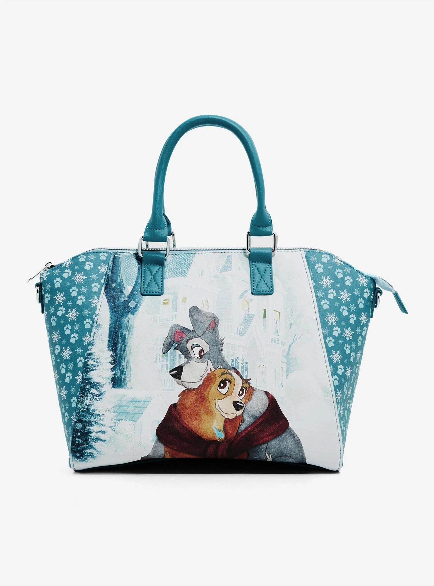 Loungefly Disney Lady And The Tramp Holiday Hug Satchel Bag