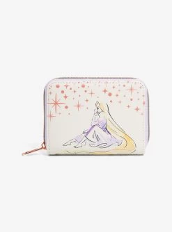 Loungefly Disney Tangled Rapunzel Stars Mini Zipper Wallet