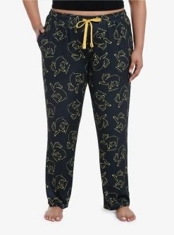Harry Potter Hufflepuff Mascot Girls Pajama Pants Plus Size
