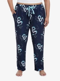 Studio Ghibli Spirited Away Haku Dragon Pajama Pants Plus Size