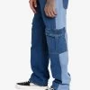 Dark & Light Indigo Denim Cargo Pants