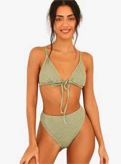 Dippin' Daisy's Cove Swim Top Retreat Olive