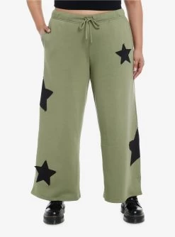 Social Collision Star Patch Girls Lounge Pants Plus Size