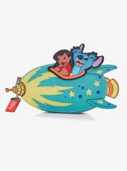 Bioworld Disney Lilo & Stitch Rocket Figural Crossbody Bag