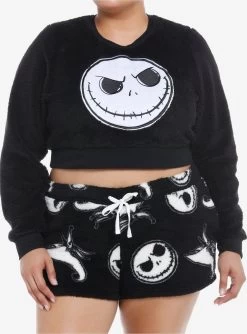 The Nightmare Before Christmas Jack & Zero Sherpa Girls Lounge Set Plus Size