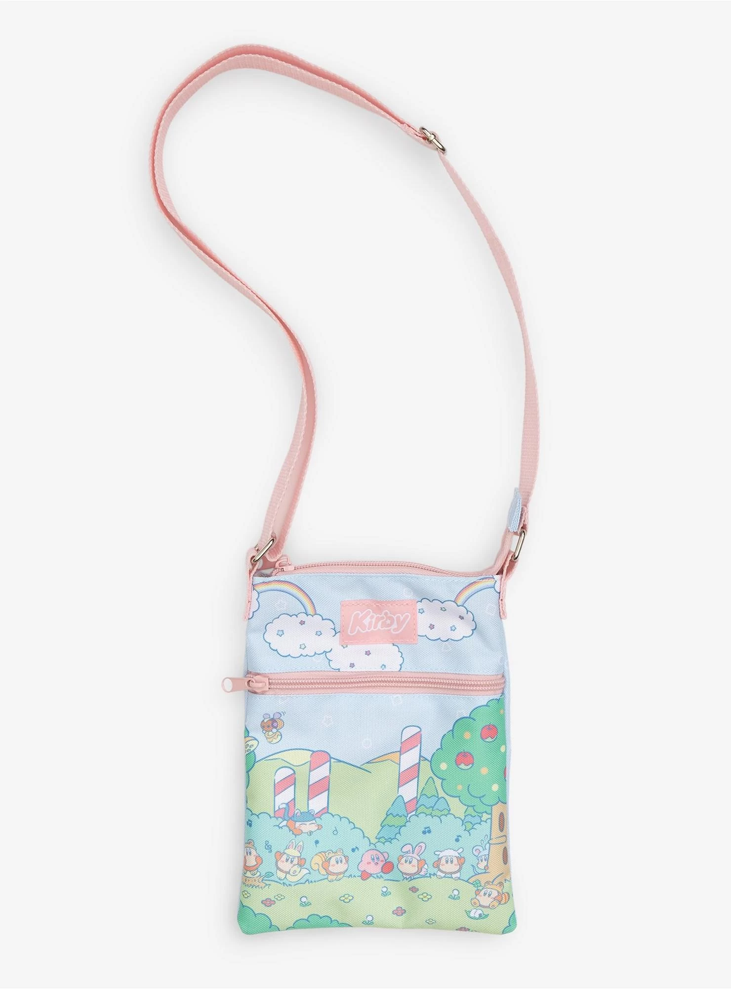 Kirby Waddle Dee Rainbow Passport Crossbody Bag
