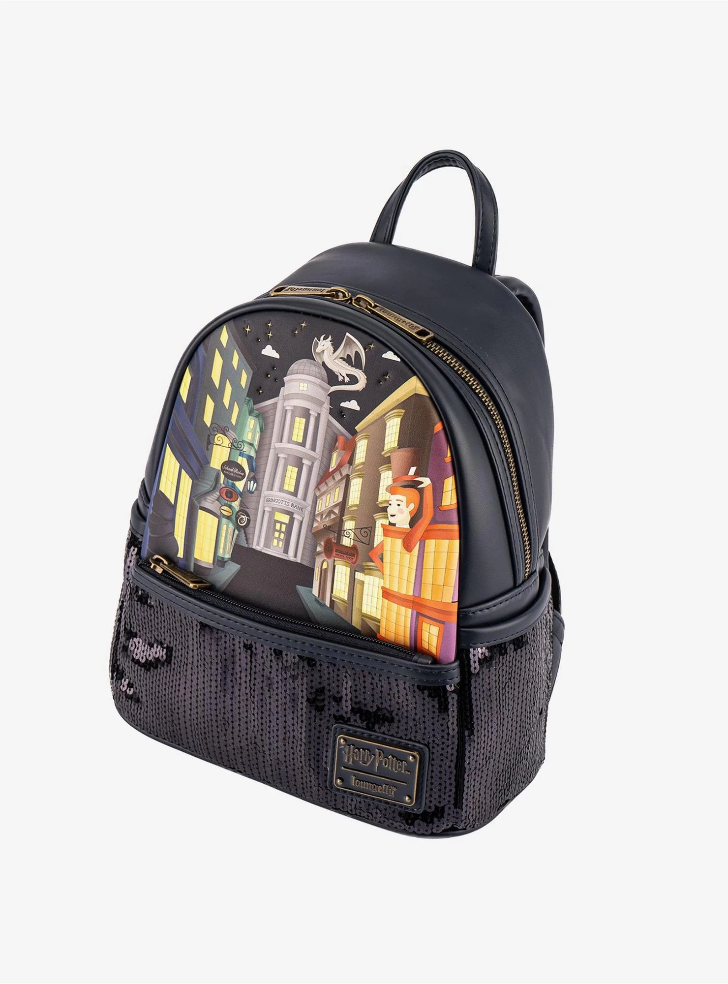 Loungefly Harry Potter Diagon Alley Sequin Mini Backpack - Image 3
