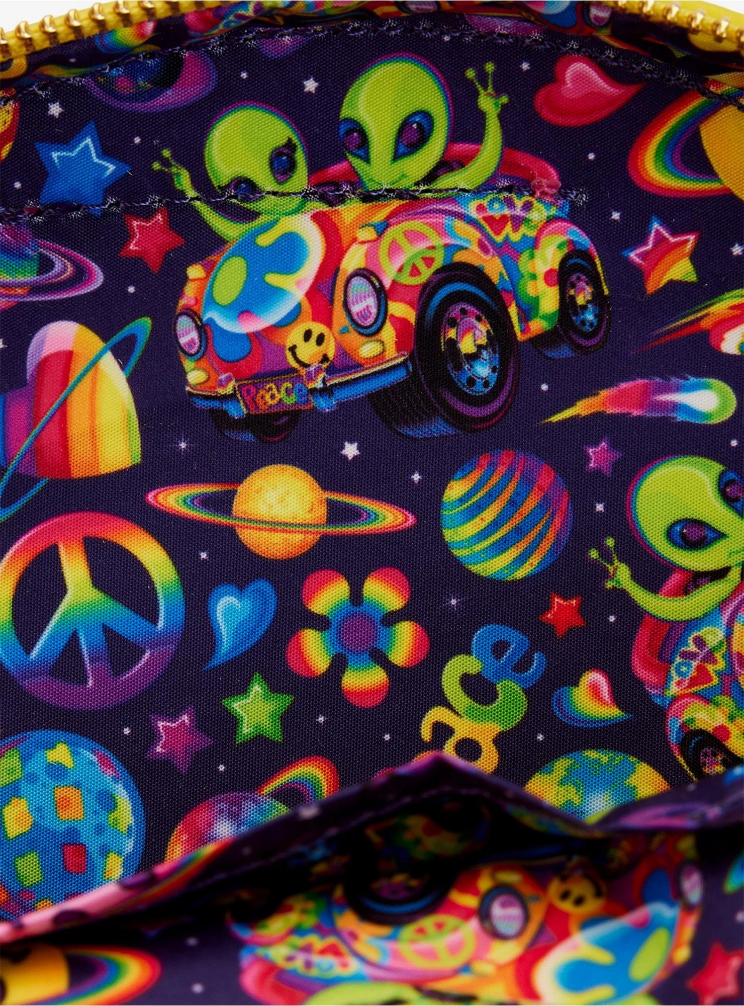 Loungefly Lisa Frank Rainbow Smile Planet Crossbody Bag - Image 5
