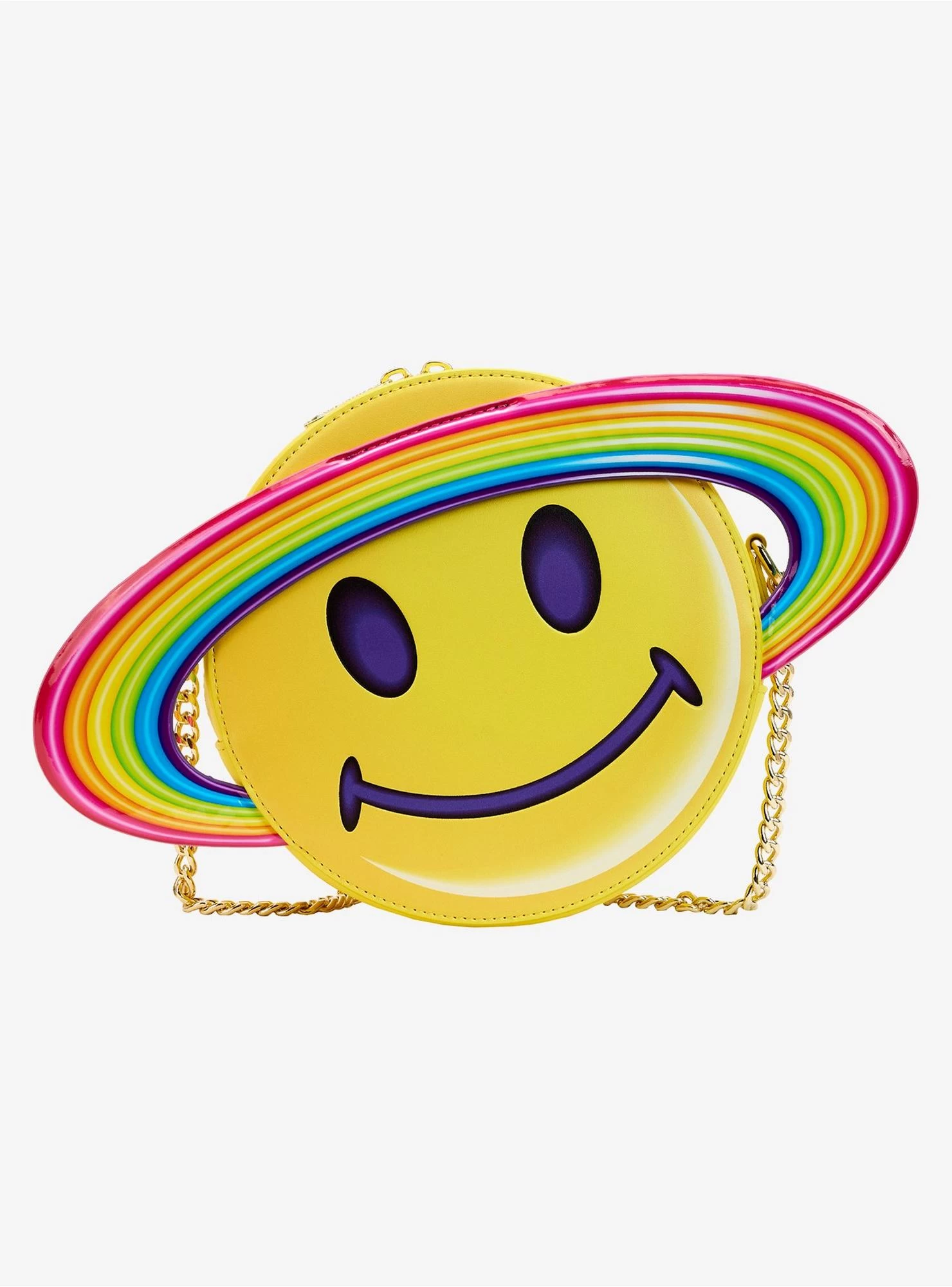 Loungefly Lisa Frank Rainbow Smile Planet Crossbody Bag