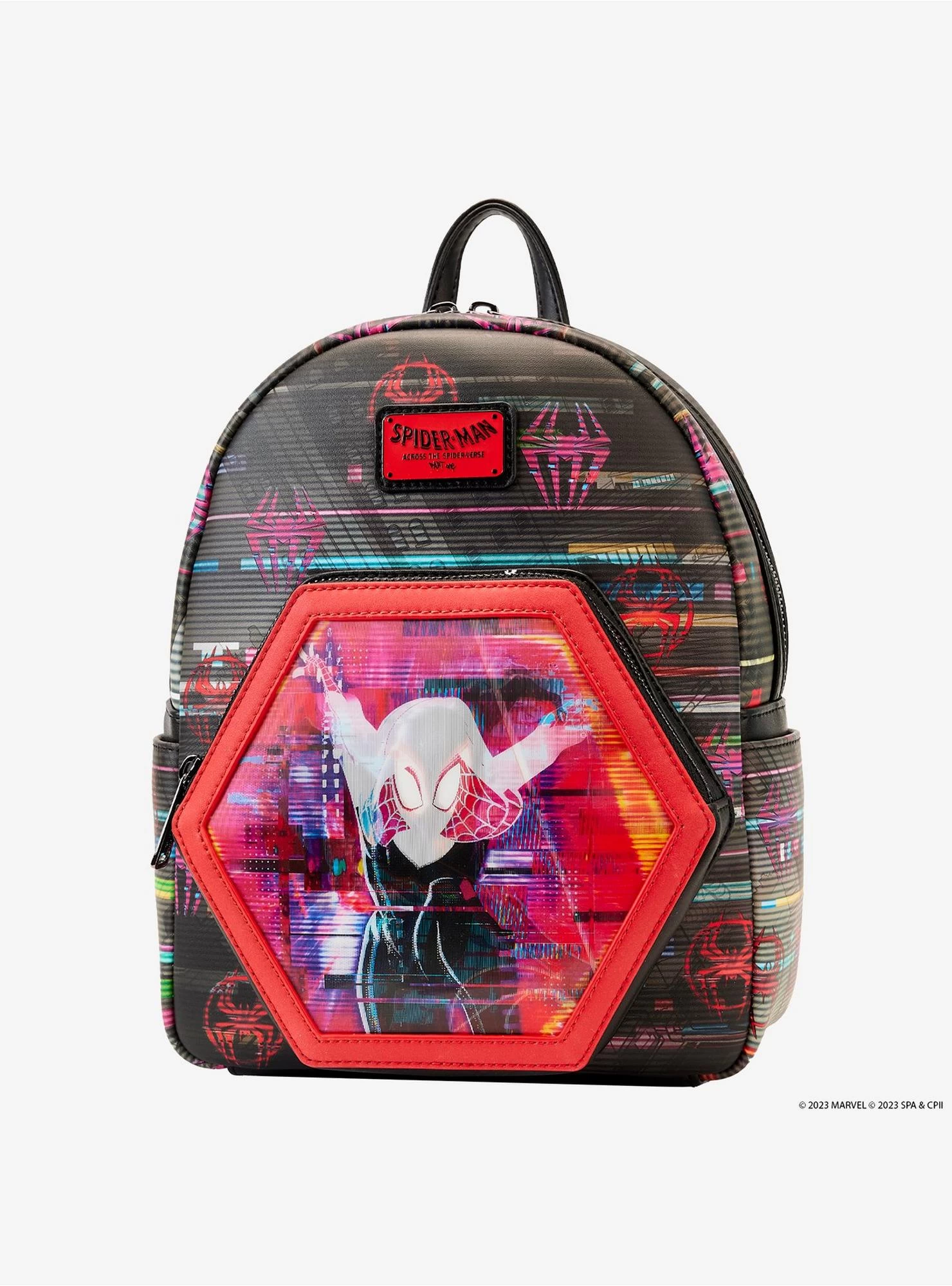 Loungefly Marvel Spider-Man: Across The Spider-Verse Lenticular Mini Backpack - Image 2