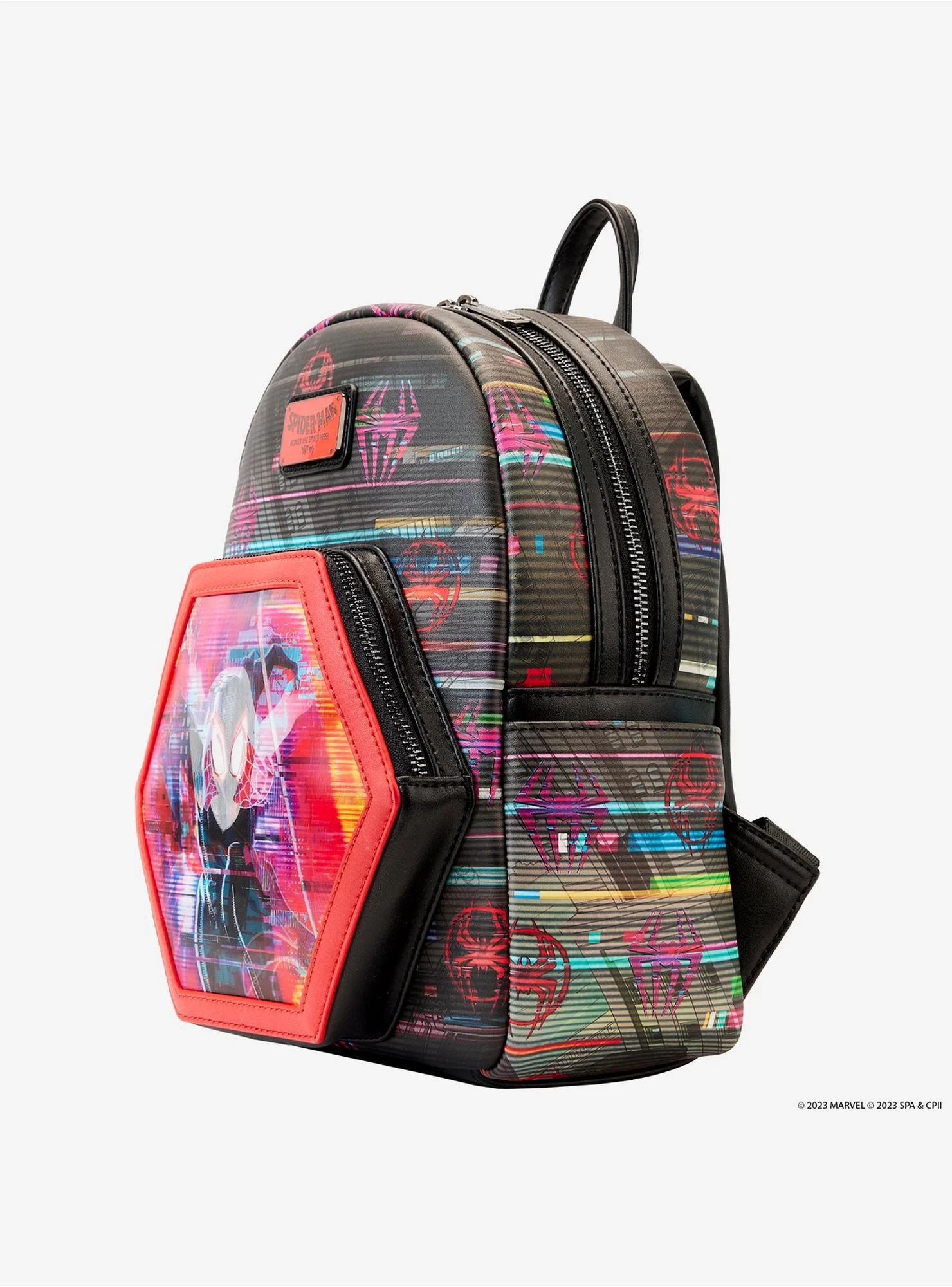 Loungefly Marvel Spider-Man: Across The Spider-Verse Lenticular Mini Backpack - Image 3