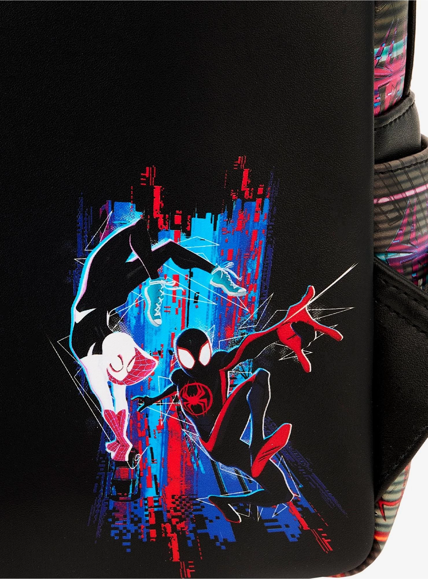 Loungefly Marvel Spider-Man: Across The Spider-Verse Lenticular Mini Backpack - Image 5