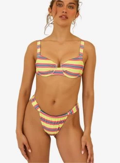 Dippin' Daisy's Bisou Swim Bottom Y2K Stripe