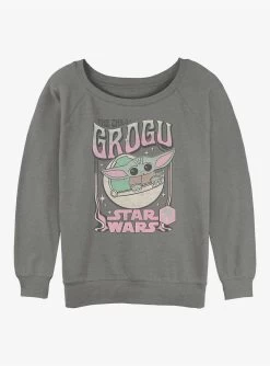 Star Wars The Mandalorian This Is The Way Grogu Girls Slouchy Sweatshirt