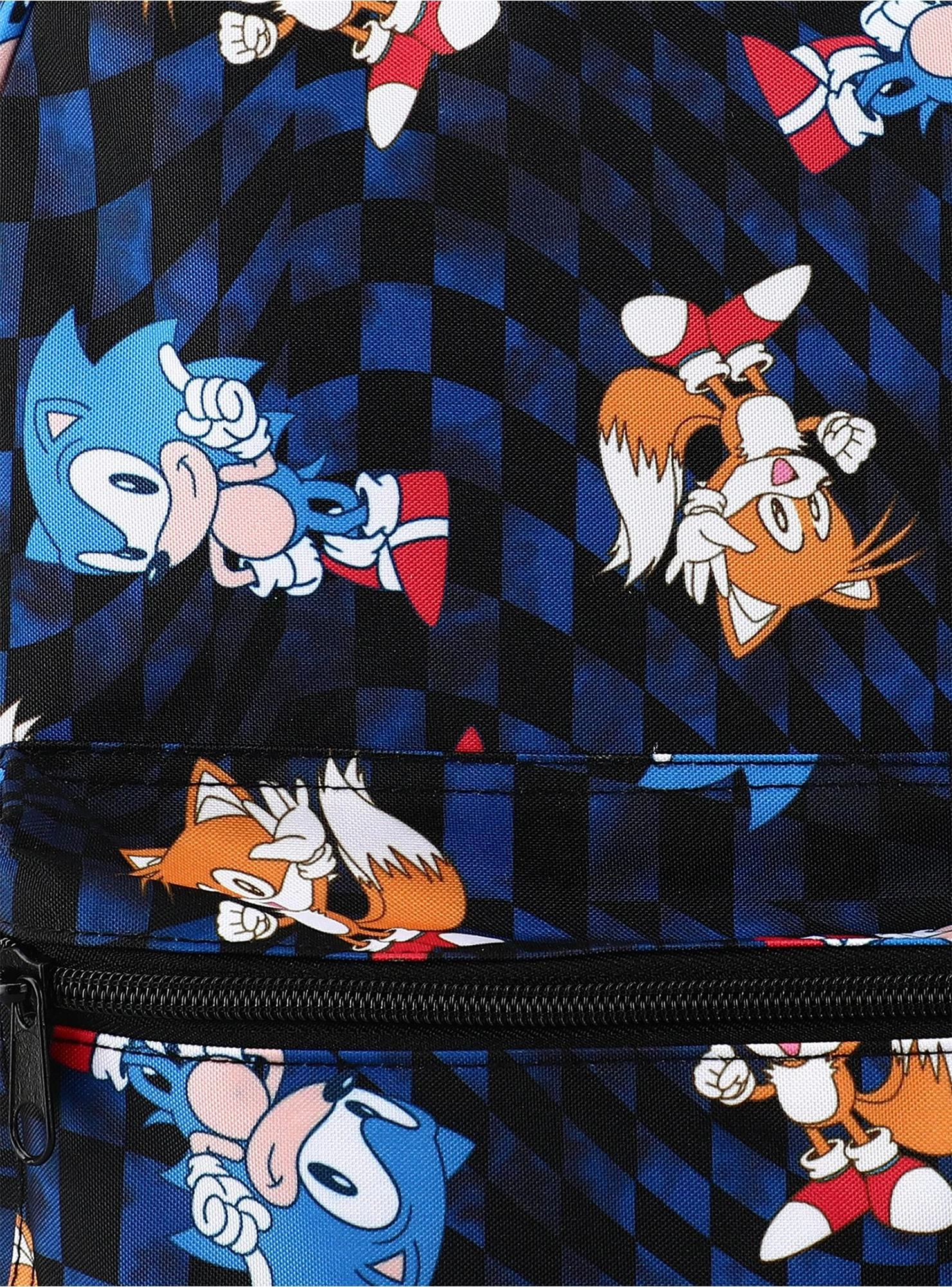 Bioworld Sonic The Hedgehog Duo Warp Checkered Backpack - Image 5