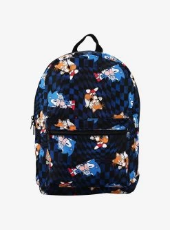 Bioworld Sonic The Hedgehog Duo Warp Checkered Backpack