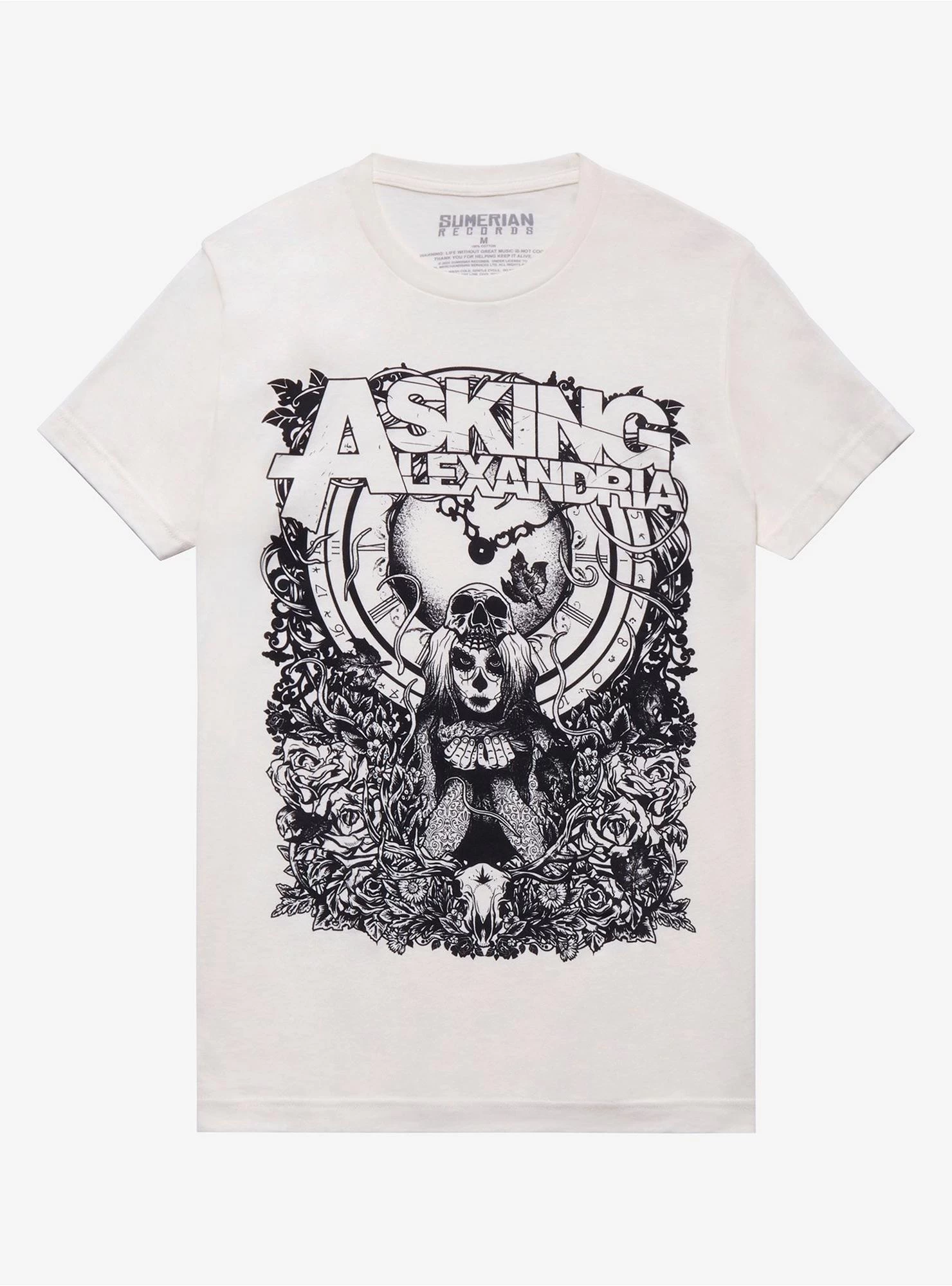 Asking Alexandria Clock Boyfriend Fit Girls T-Shirt
