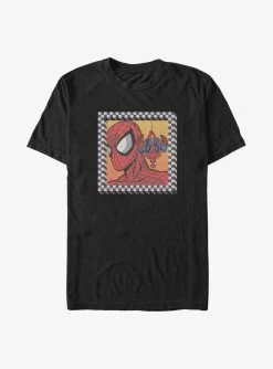 Marvel Spider-Man Spidey Checker 90'S Big & Tall T-Shirt