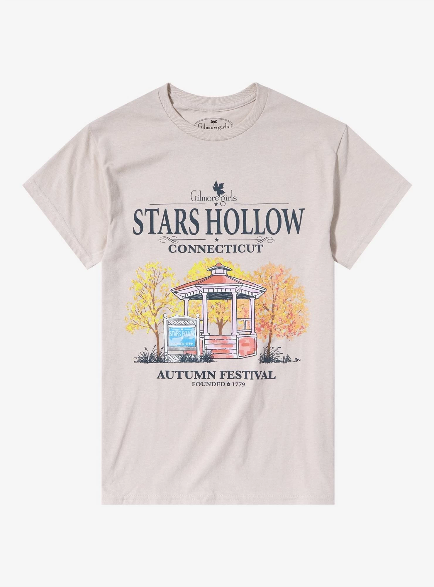 Gilmore Girls Stars Hollow Autumn Festival Boyfriend Fit Girls T-Shirt