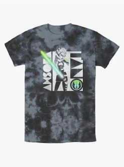 Star Wars: Clone Wars Ahsoka Light Saber Tie-Dye T-Shirt