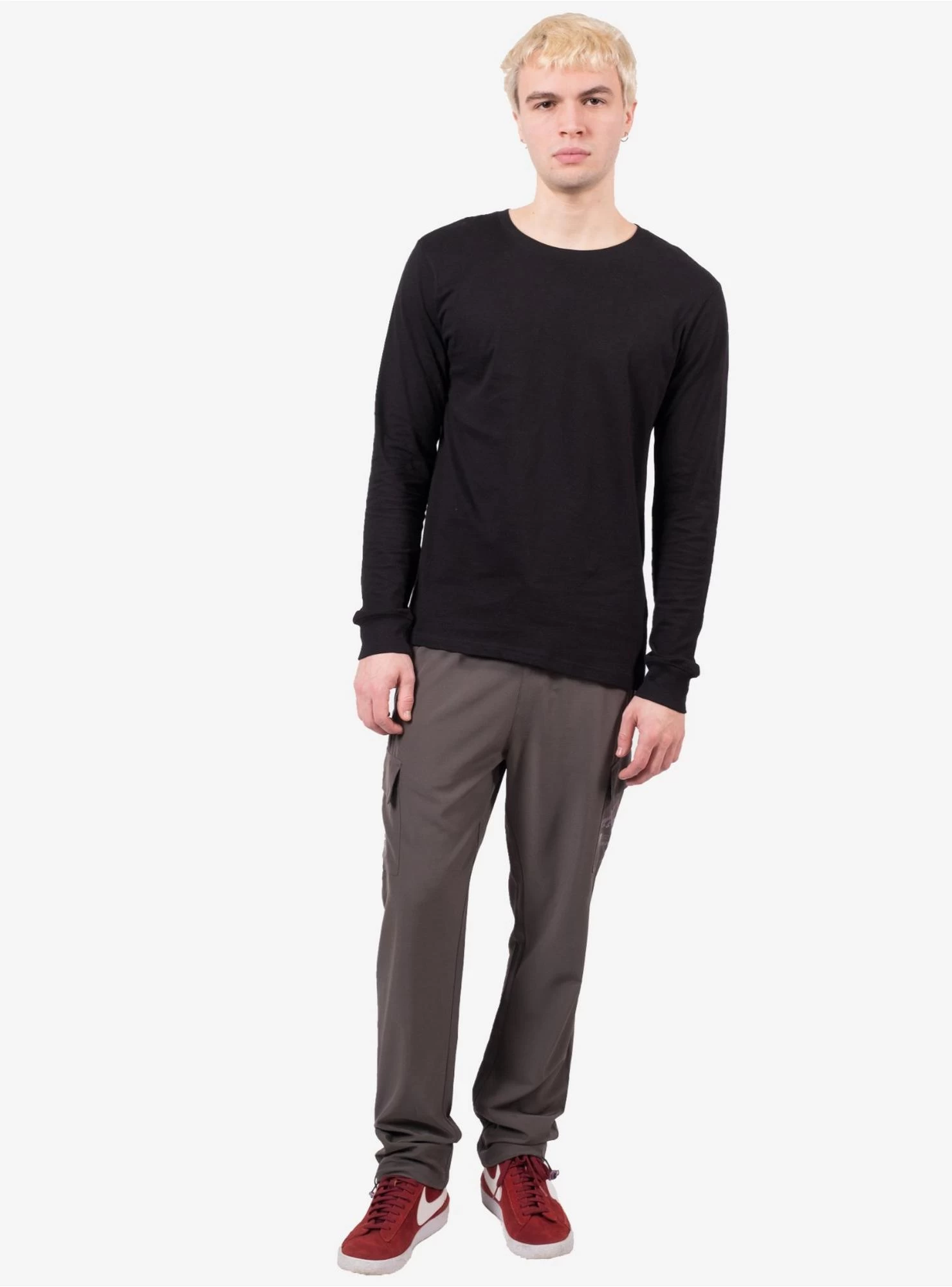 Four Way Stretch Nylon Pant Charcoal Grey - Image 2