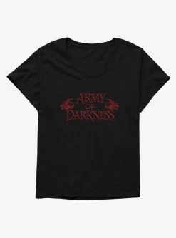 Army Of Darkness Blood Logo Girls T-Shirt Plus Size